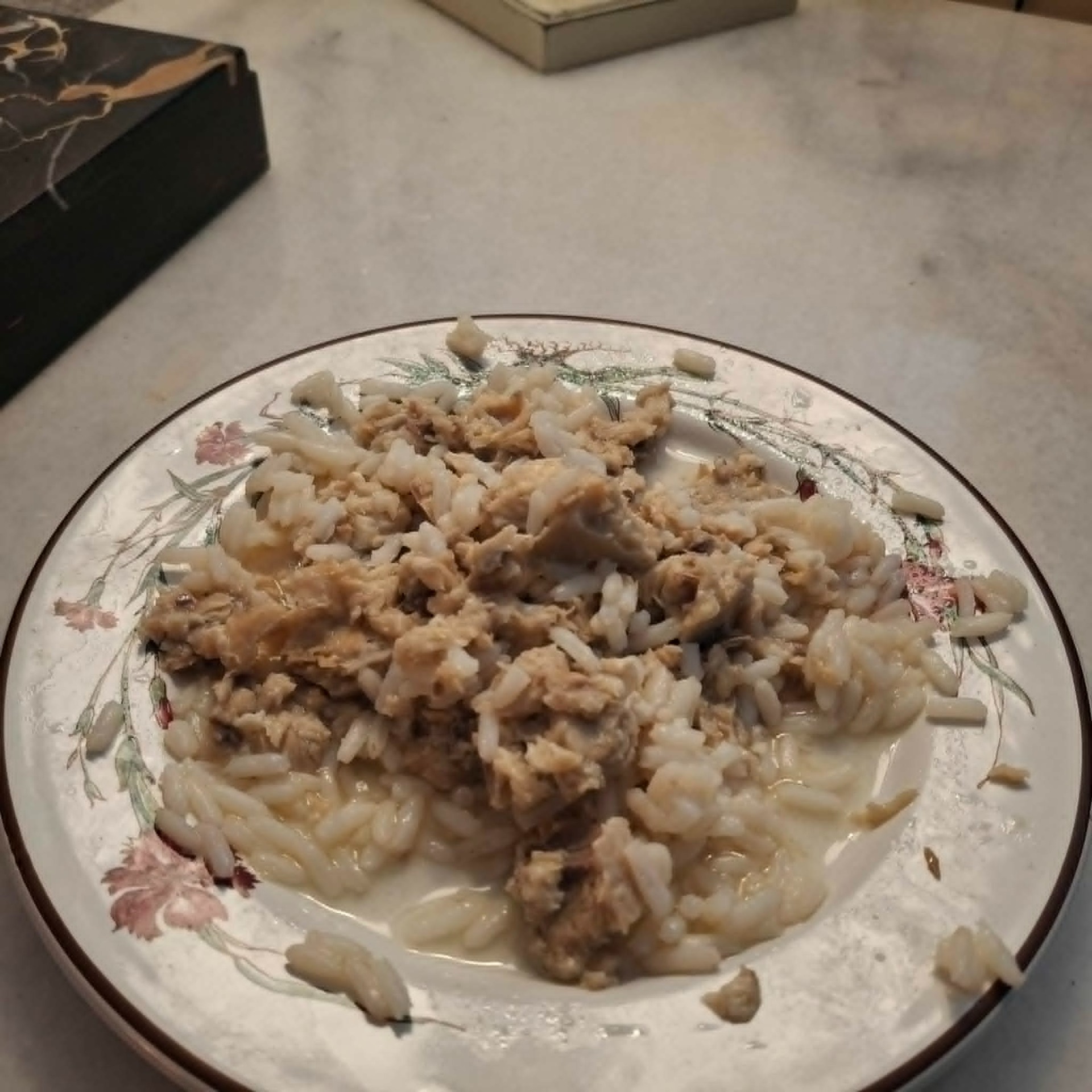 Heringsfilet mit Reis lauwarm....feini