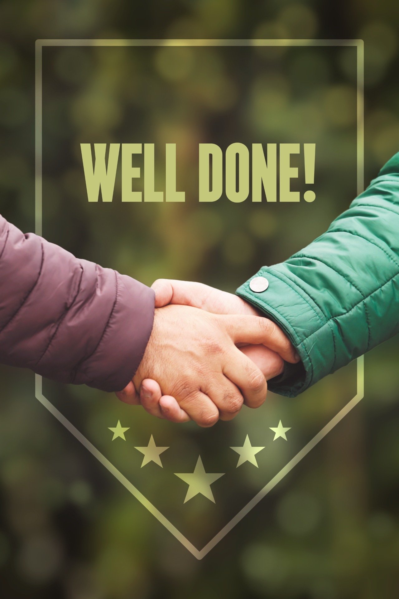 fair  - respektvoll - anständig...erst dann ist ein Gewinn :  "Well done"
